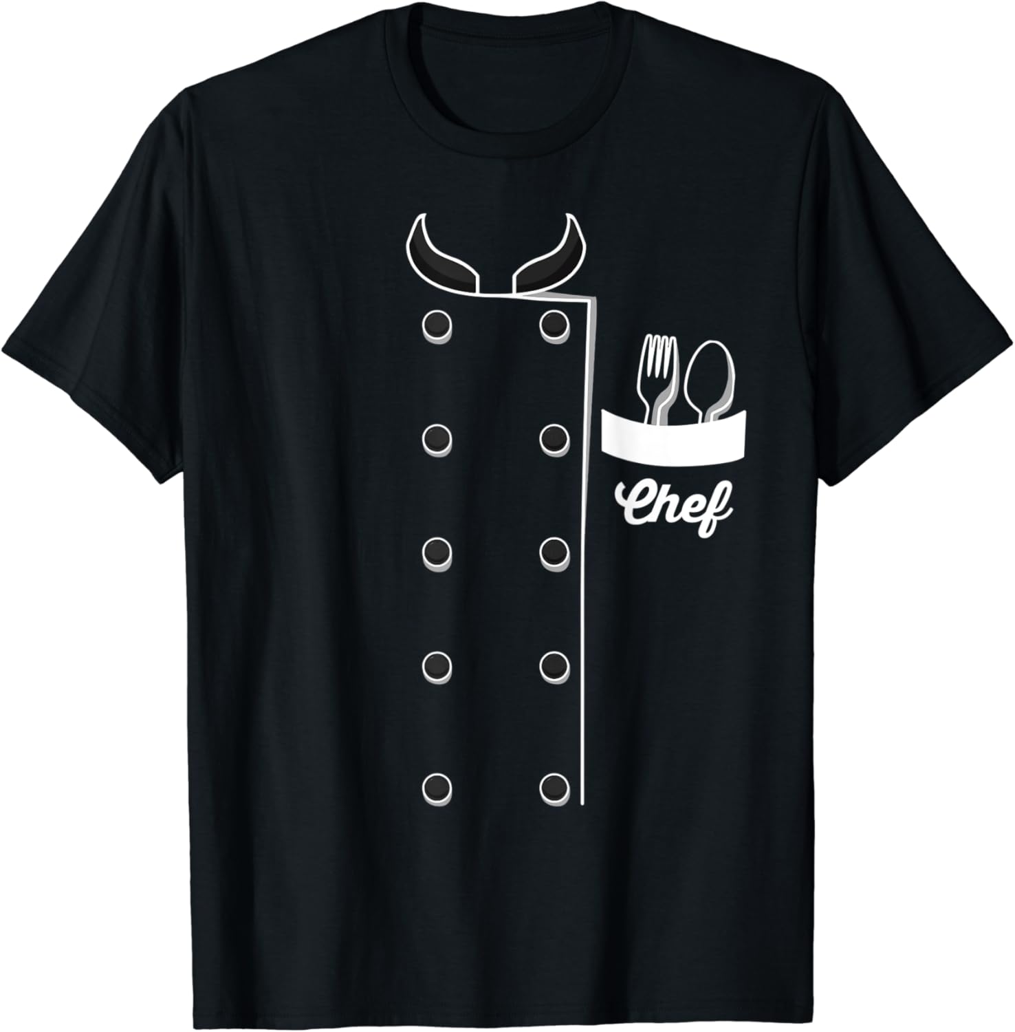 Chefs Jacket Funny Faux Uniform for Cooking TShirt Amazon.co.uk
